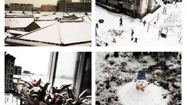 家下雪咯...