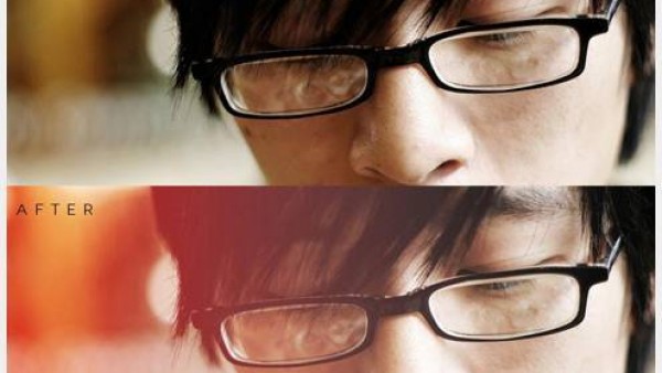 Photoshop动作设定前后惊人对比