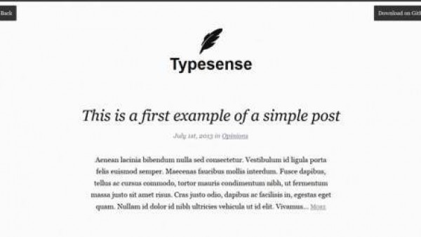 适用于作家的简约wordpress免费主题