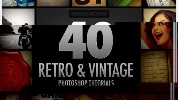 40个华丽的复古风格Photoshop教程