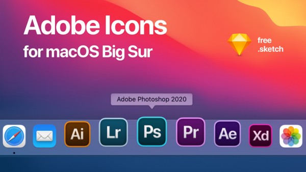 适用于macOS Big Sur的替代Adobe图标