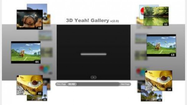 3D视频相册flash+xml素材