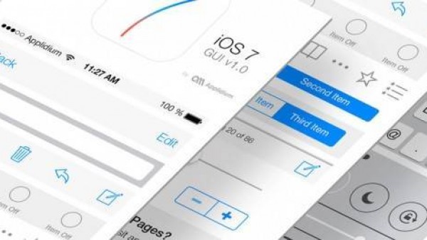 免费的iOS7 GUI套件和模板下载